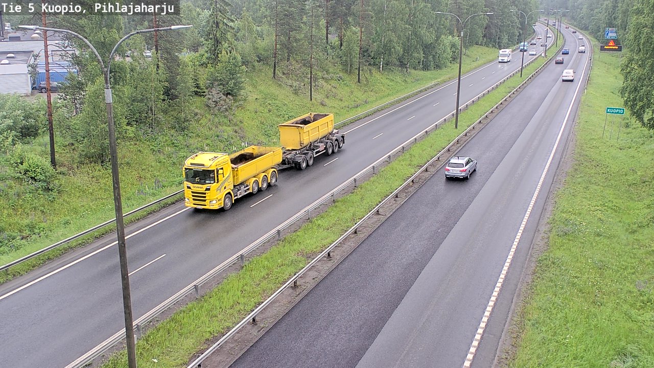 Weather Camera Image Väg 5 Kuopio, Pihlajaharju, Kuopio, Pohjois-Savo