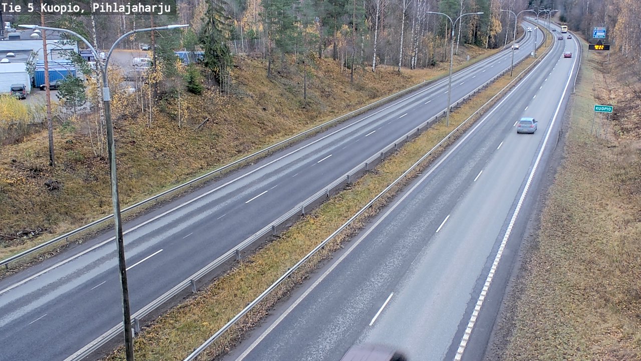 Weather Camera Image Väg 5 Kuopio, Pihlajaharju, Kuopio, Pohjois-Savo