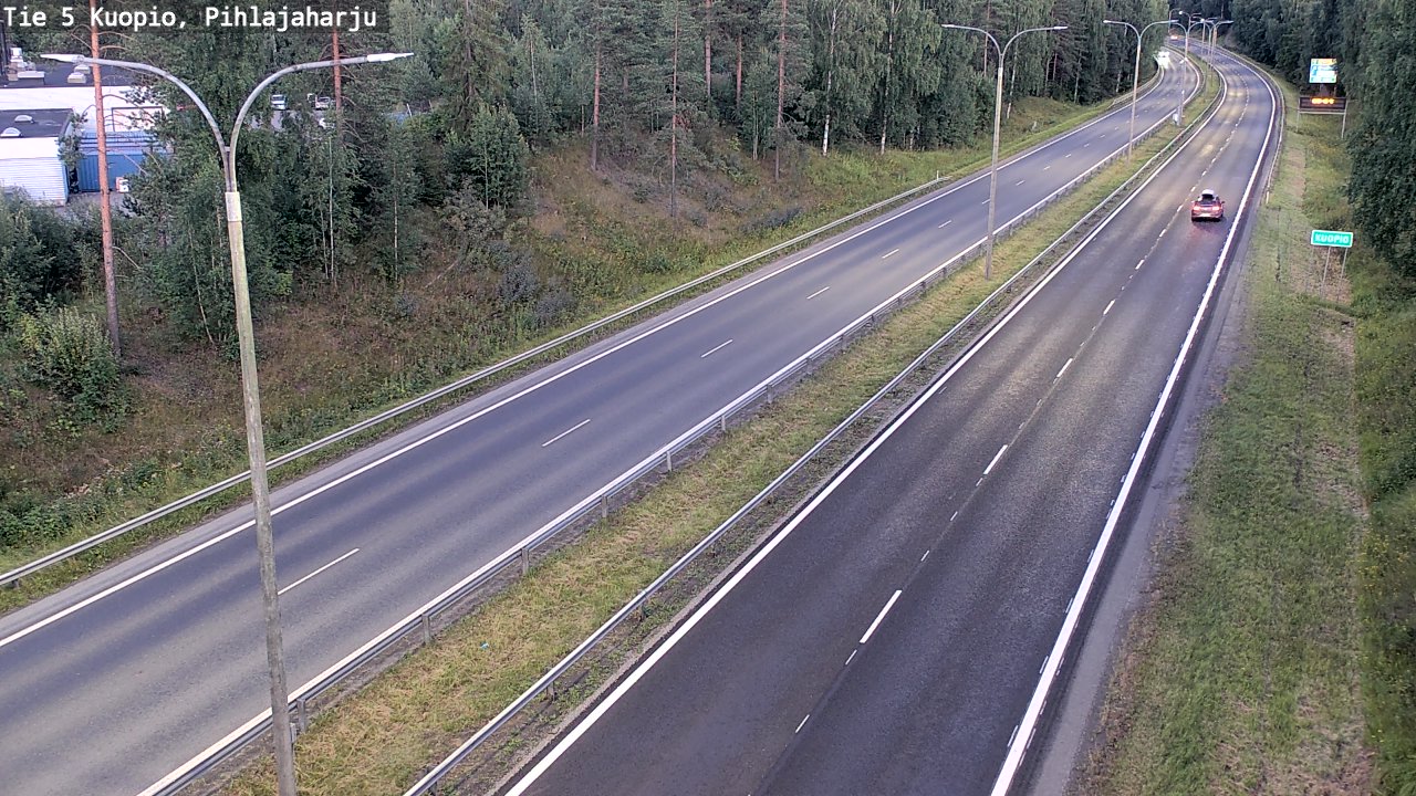 Kelikamerat Kuva Tie 5 Kuopio, Pihlajaharju, Kuopio, Pohjois-Savo