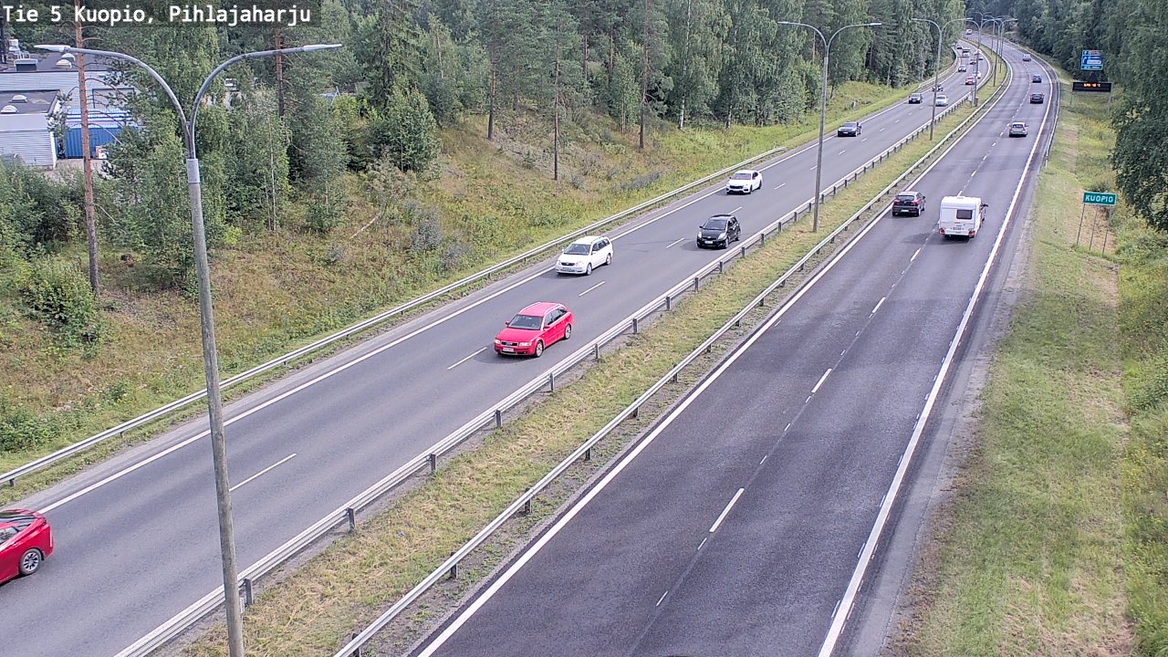 Weather Camera Image Road 5 Kuopio, Pihlajaharju, Kuopio, Pohjois-Savo