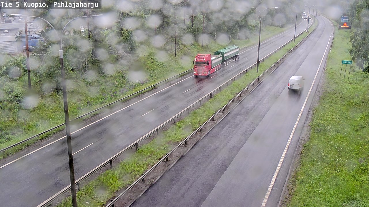 Weather Camera Image Väg 5 Kuopio, Pihlajaharju, Kuopio, Pohjois-Savo