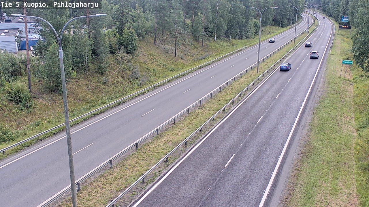 Kelikamerat Kuva Tie 5 Kuopio, Pihlajaharju, Kuopio, Pohjois-Savo