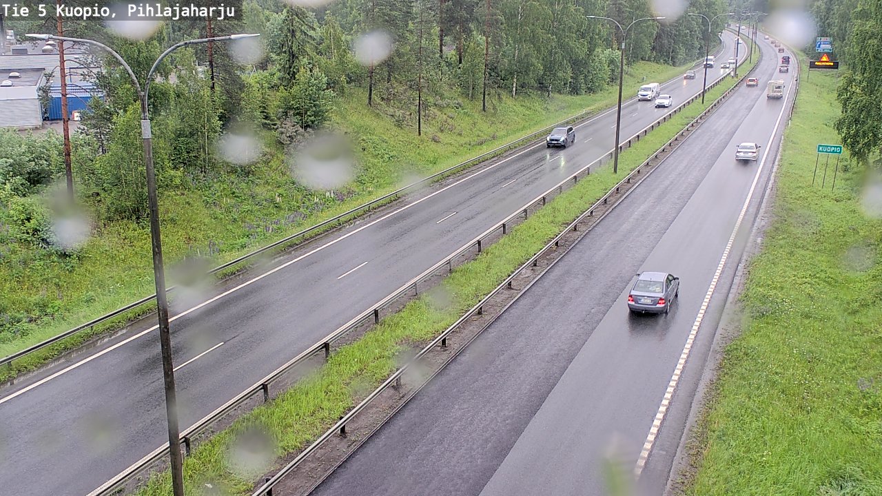 Weather Camera Image Väg 5 Kuopio, Pihlajaharju, Kuopio, Pohjois-Savo