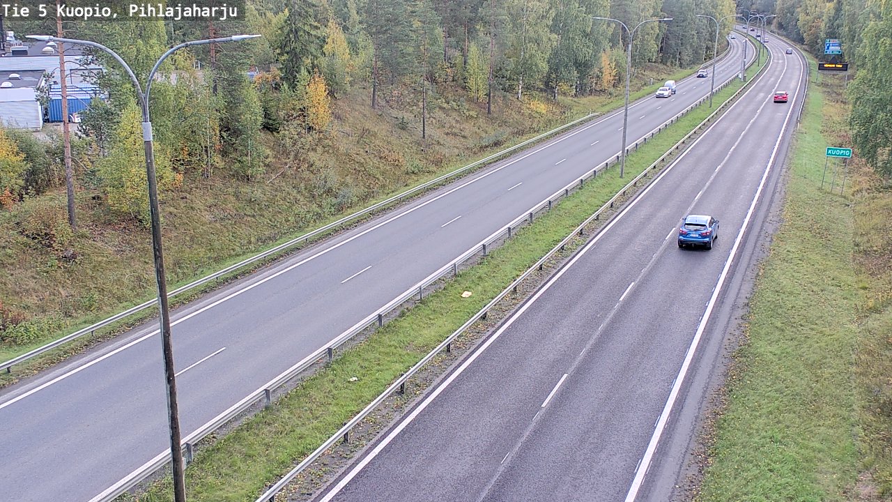 Kelikamerat Kuva Tie 5 Kuopio, Pihlajaharju, Kuopio, Pohjois-Savo