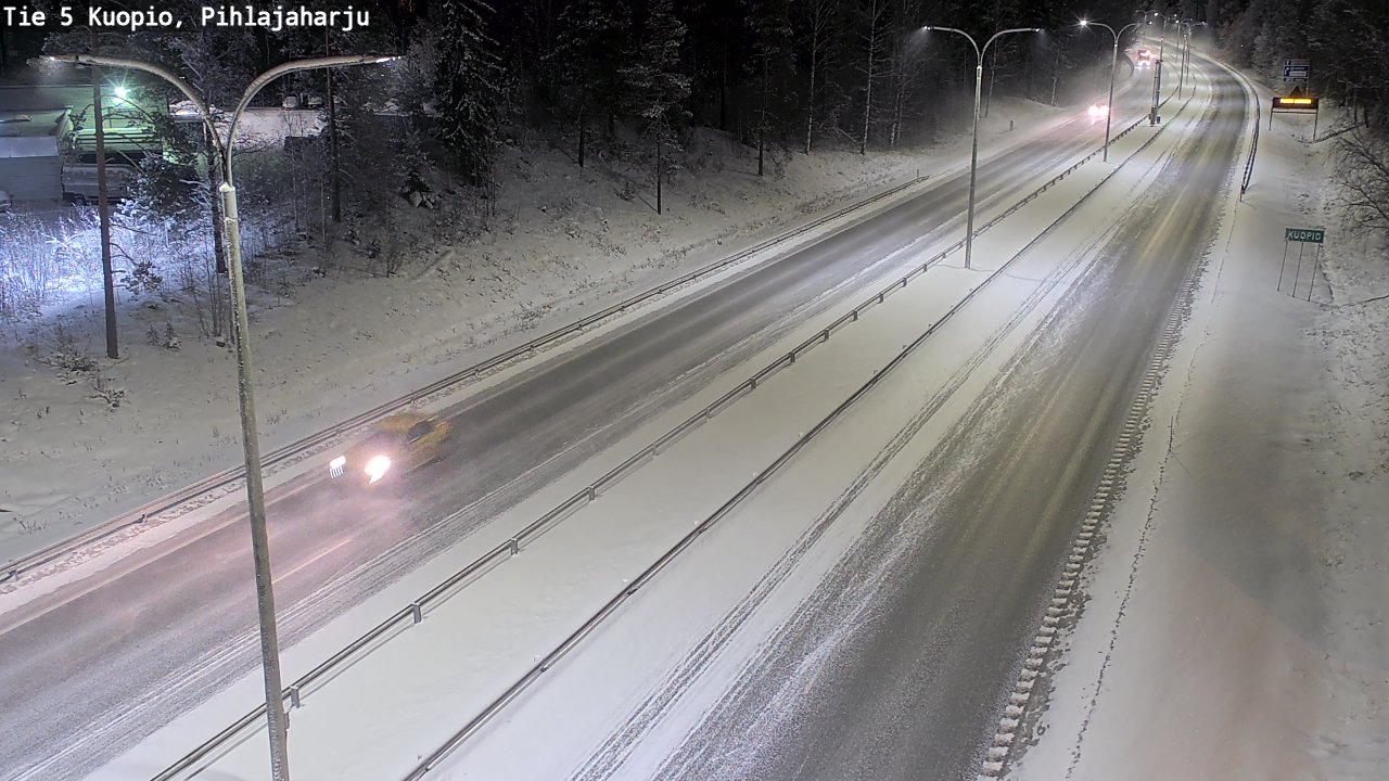 Kelikamerat Kuva Tie 5 Kuopio, Pihlajaharju, Kuopio, Pohjois-Savo