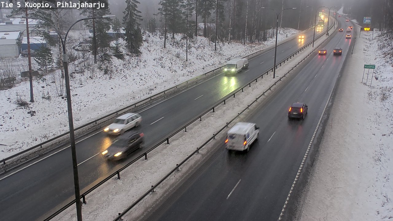Weather Camera Image Road 5 Kuopio, Pihlajaharju, Kuopio, Pohjois-Savo