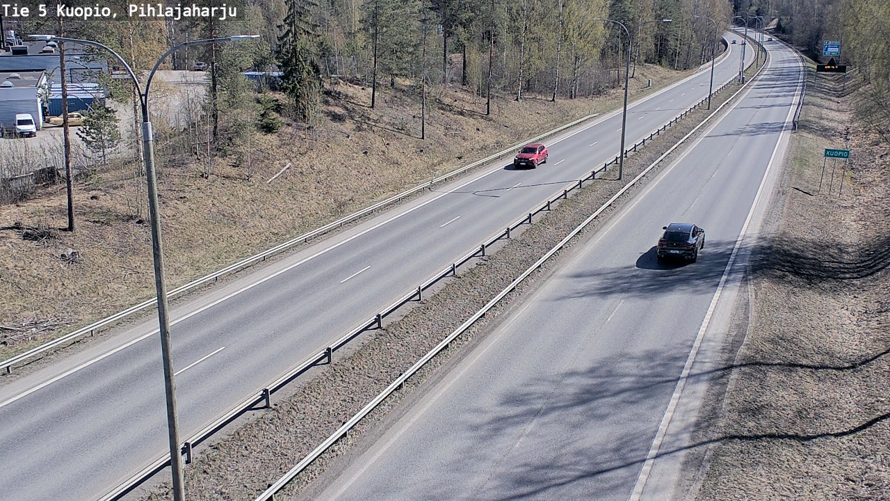 Weather Camera Image Road 5 Kuopio, Pihlajaharju, Kuopio, Pohjois-Savo