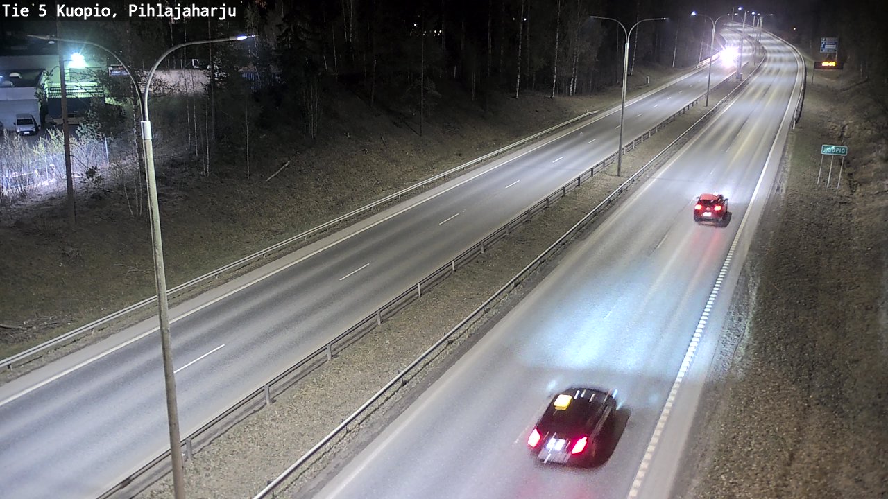 Weather Camera Image Road 5 Kuopio, Pihlajaharju, Kuopio, Pohjois-Savo