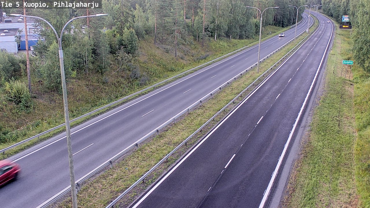 Weather Camera Image Road 5 Kuopio, Pihlajaharju, Kuopio, Pohjois-Savo