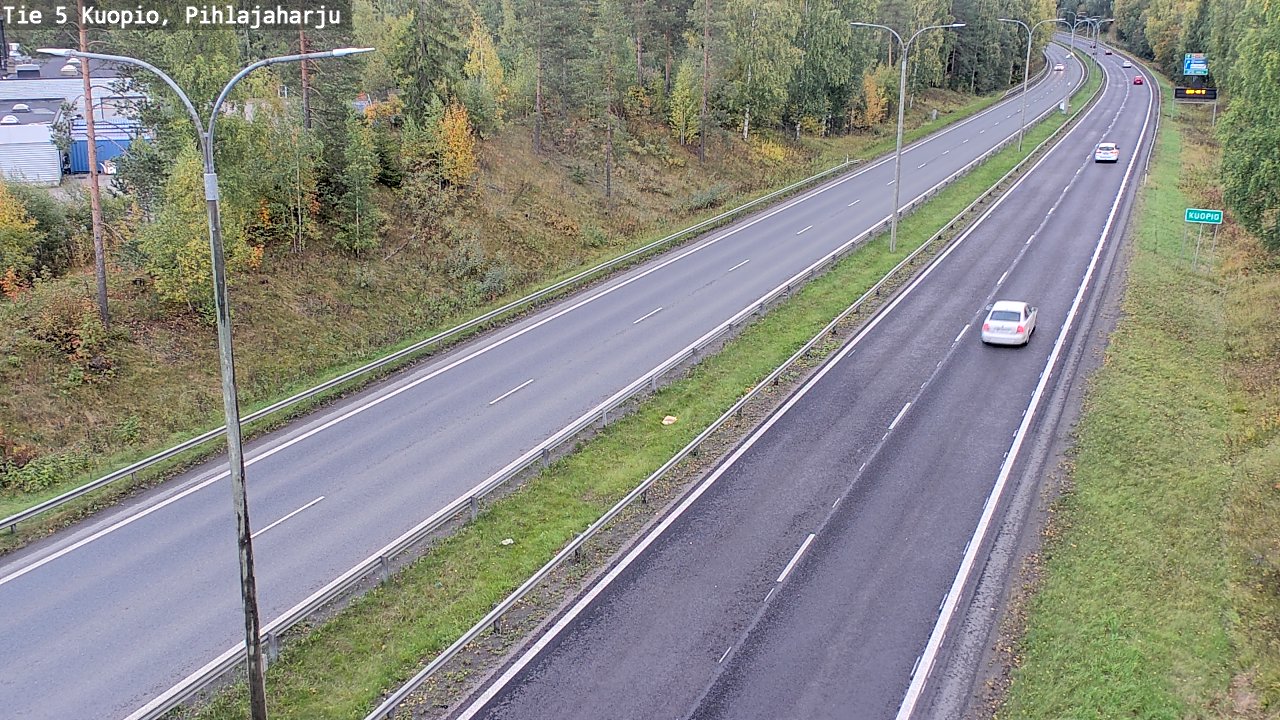 Weather Camera Image Road 5 Kuopio, Pihlajaharju, Kuopio, Pohjois-Savo