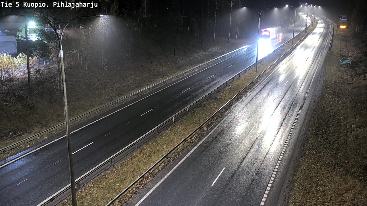 Weather Camera Image Road 5 Kuopio, Pihlajaharju, Kuopio, Pohjois-Savo