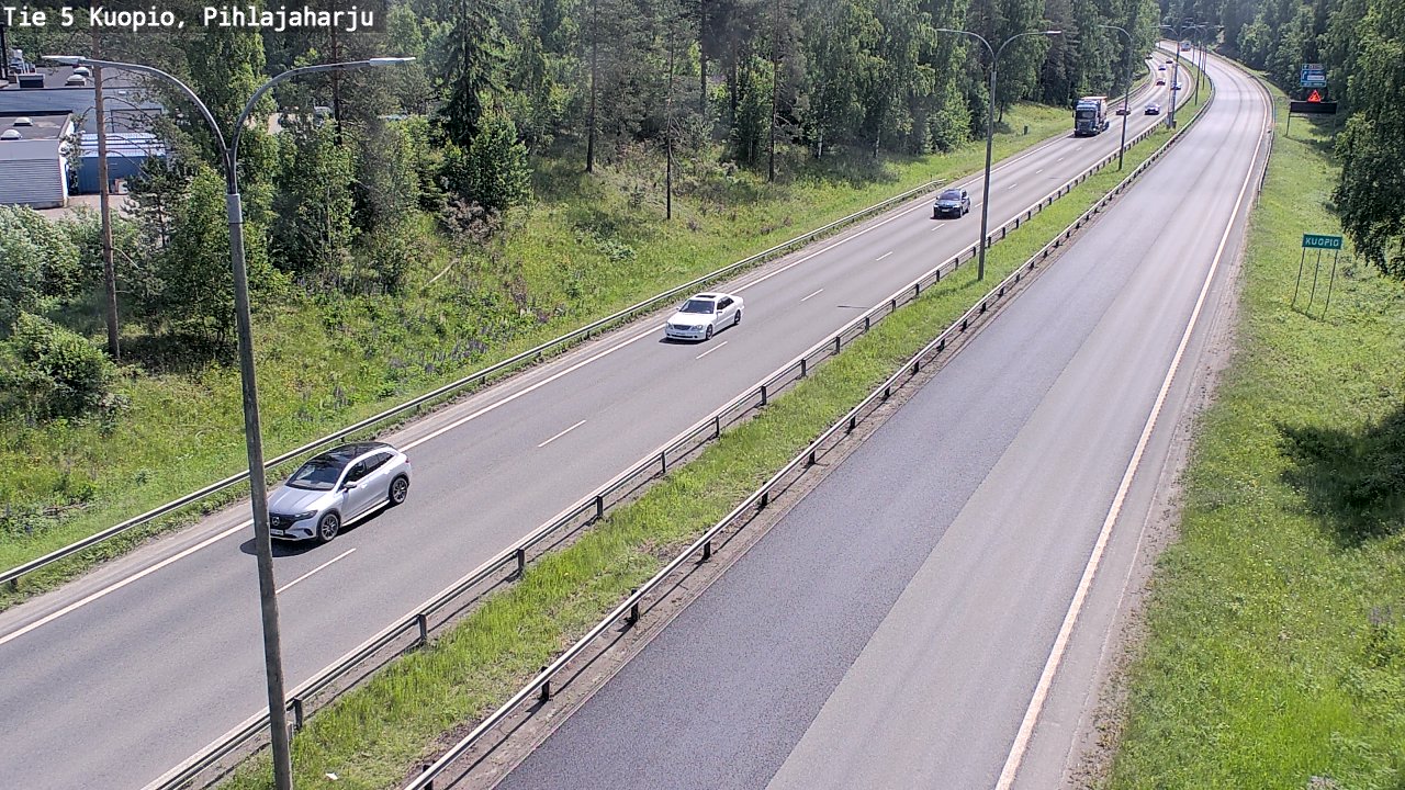 Kelikamerat Kuva Tie 5 Kuopio, Pihlajaharju, Kuopio, Pohjois-Savo