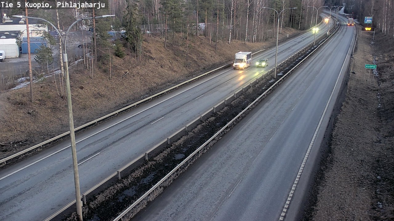 Kelikamerat Kuva Tie 5 Kuopio, Pihlajaharju, Kuopio, Pohjois-Savo