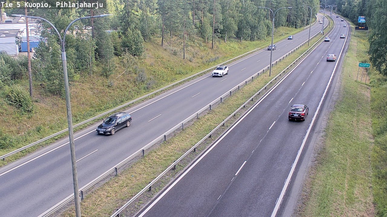 Kelikamerat Kuva Tie 5 Kuopio, Pihlajaharju, Kuopio, Pohjois-Savo