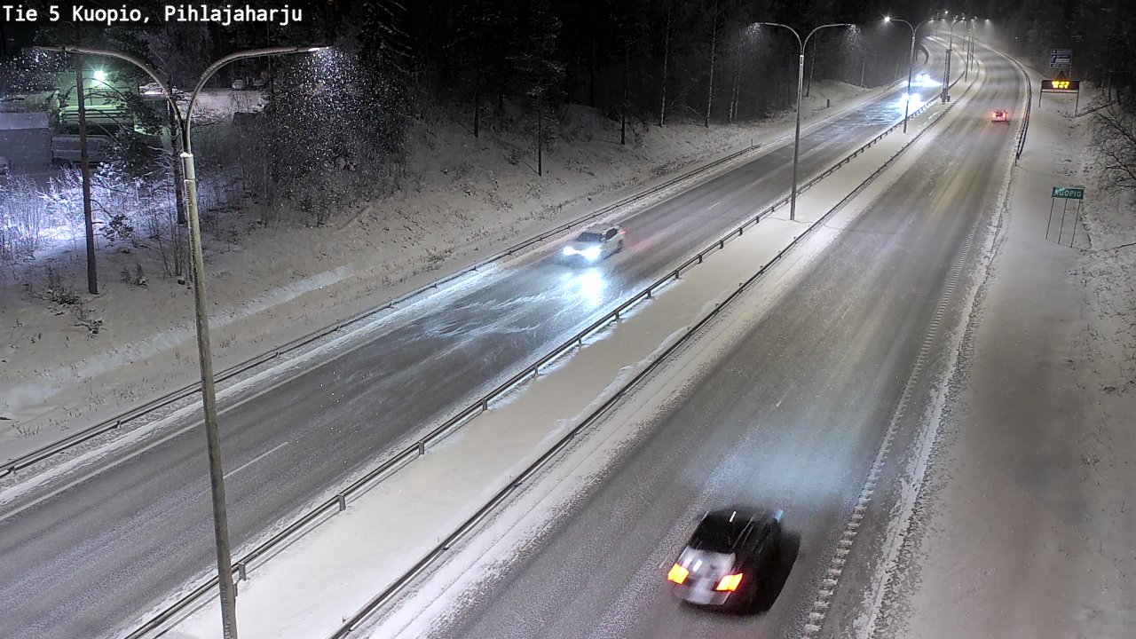 Kelikamerat Kuva Tie 5 Kuopio, Pihlajaharju, Kuopio, Pohjois-Savo