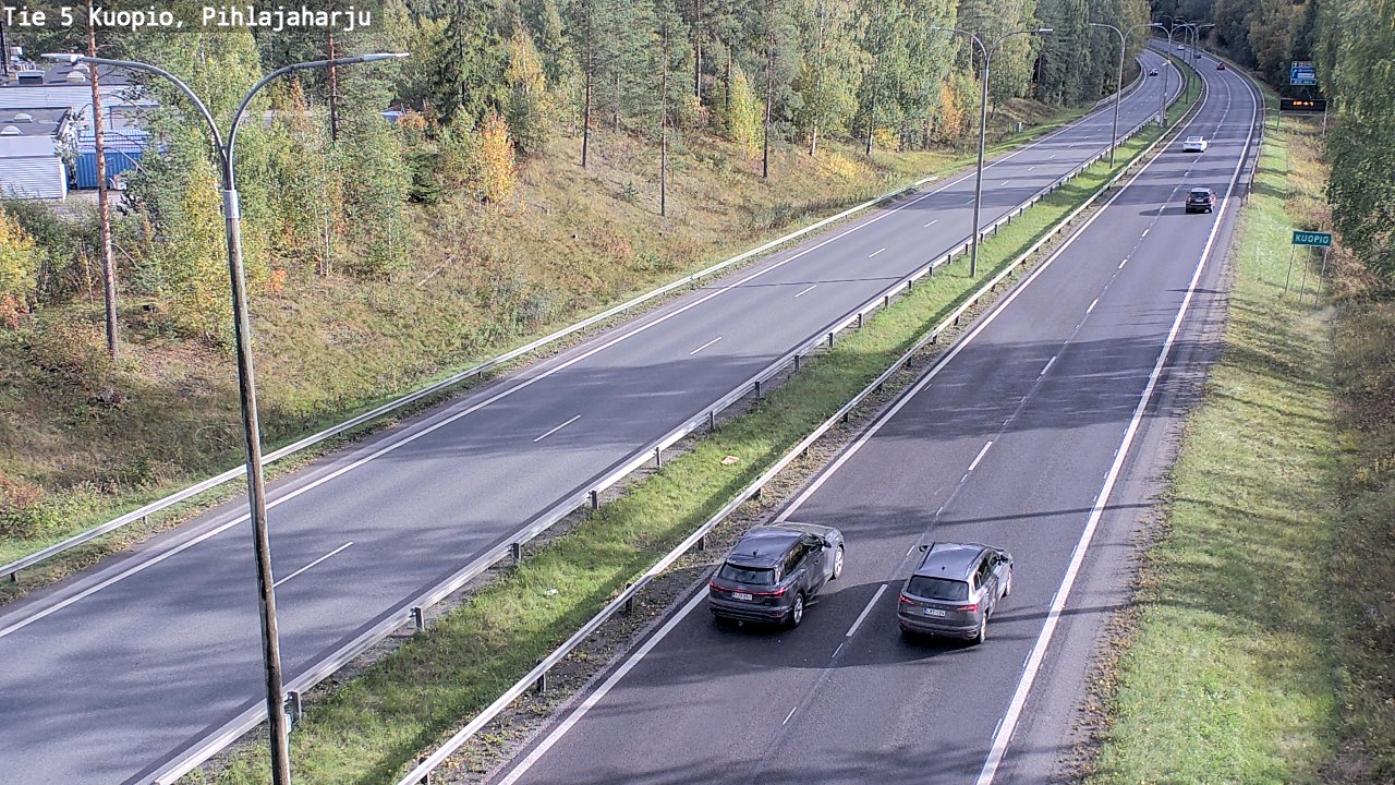 Kelikamerat Kuva Tie 5 Kuopio, Pihlajaharju, Kuopio, Pohjois-Savo