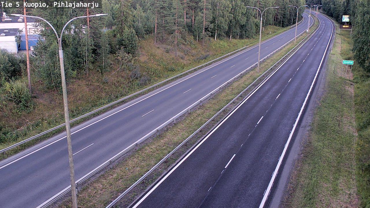 Kelikamerat Kuva Tie 5 Kuopio, Pihlajaharju, Kuopio, Pohjois-Savo