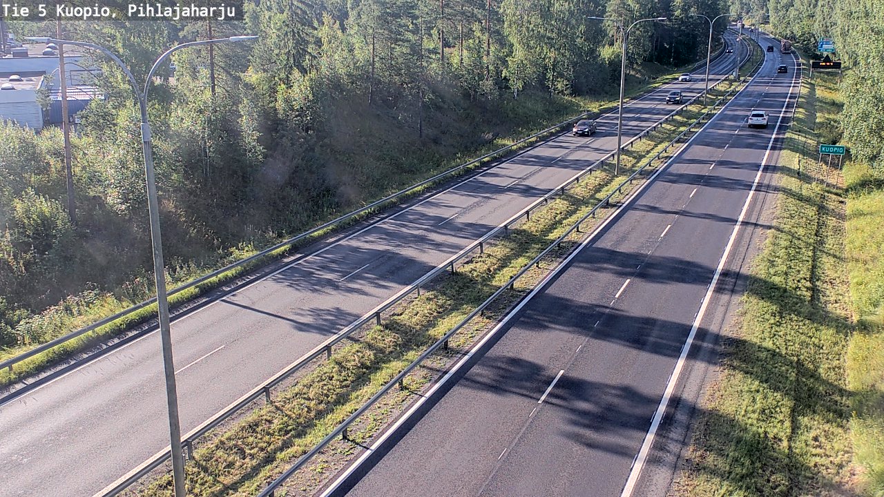 Kelikamerat Kuva Tie 5 Kuopio, Pihlajaharju, Kuopio, Pohjois-Savo