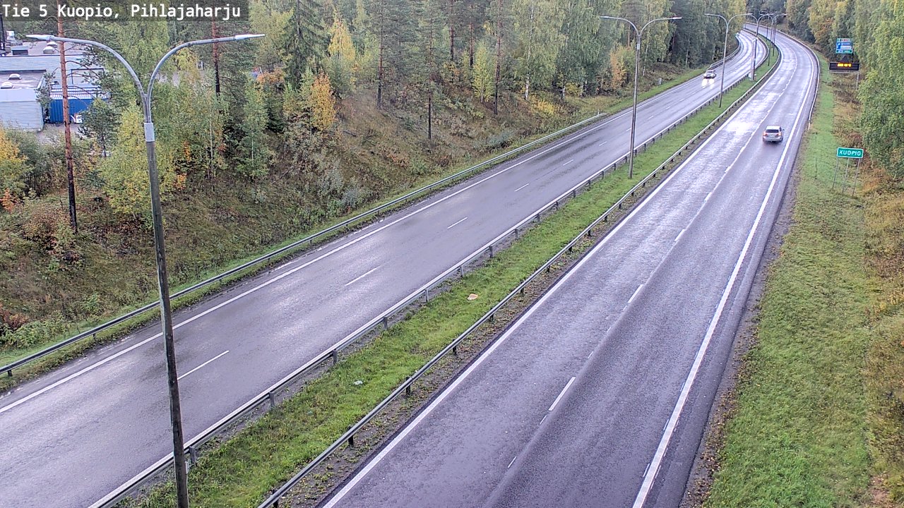 Weather Camera Image Road 5 Kuopio, Pihlajaharju, Kuopio, Pohjois-Savo