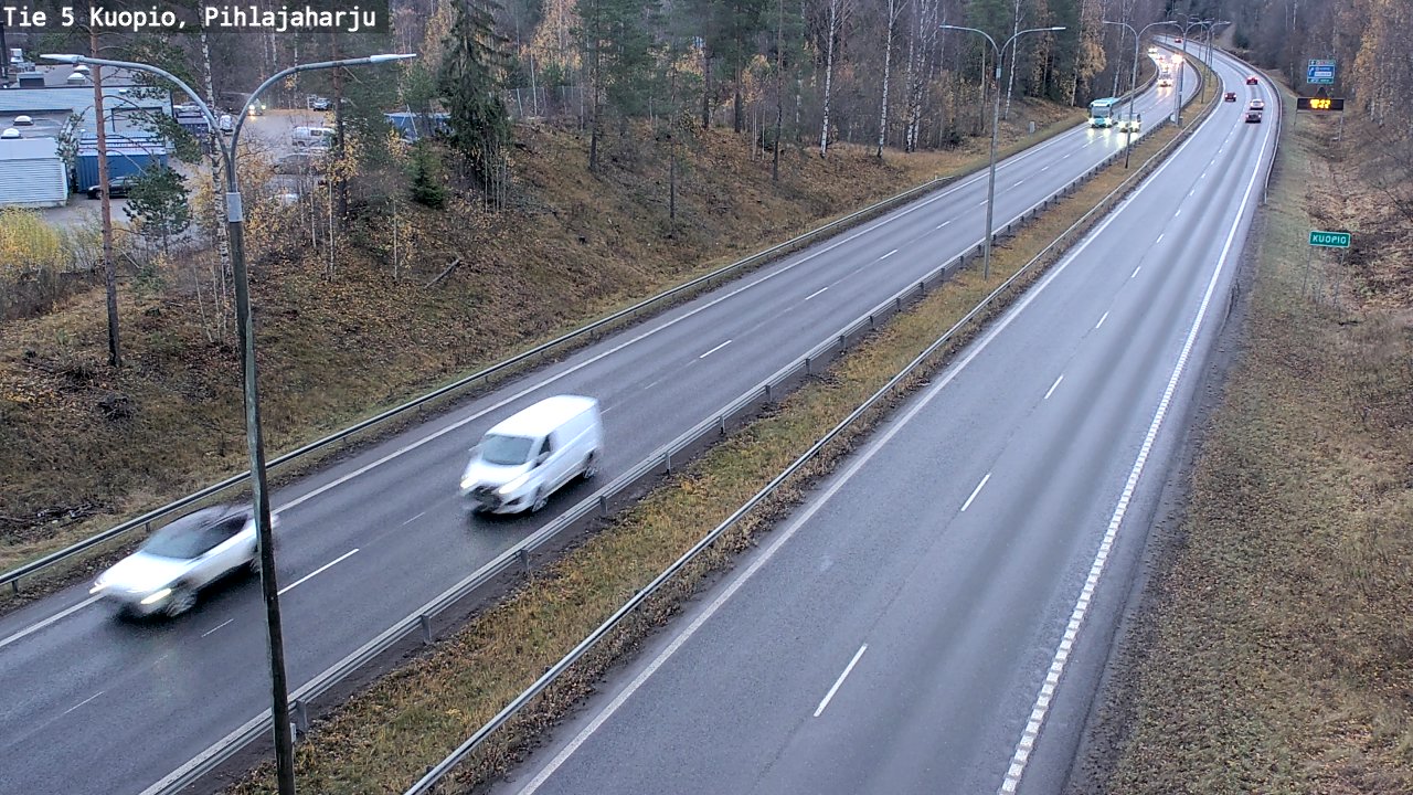 Weather Camera Image Väg 5 Kuopio, Pihlajaharju, Kuopio, Pohjois-Savo