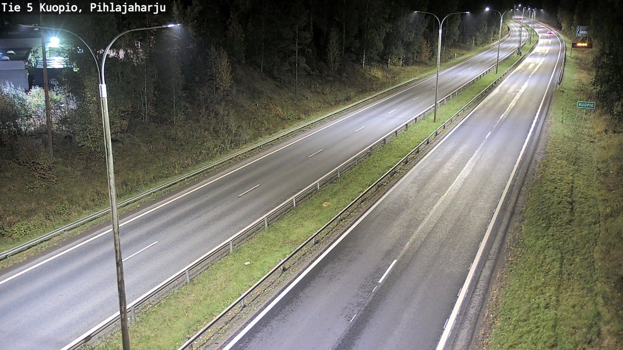 Weather Camera Image Road 5 Kuopio, Pihlajaharju, Kuopio, Pohjois-Savo