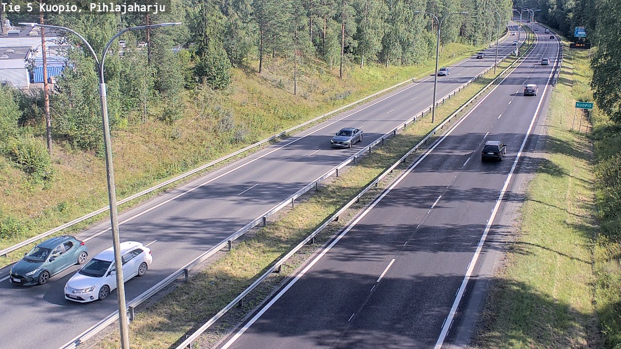 Kelikamerat Kuva Tie 5 Kuopio, Pihlajaharju, Kuopio, Pohjois-Savo