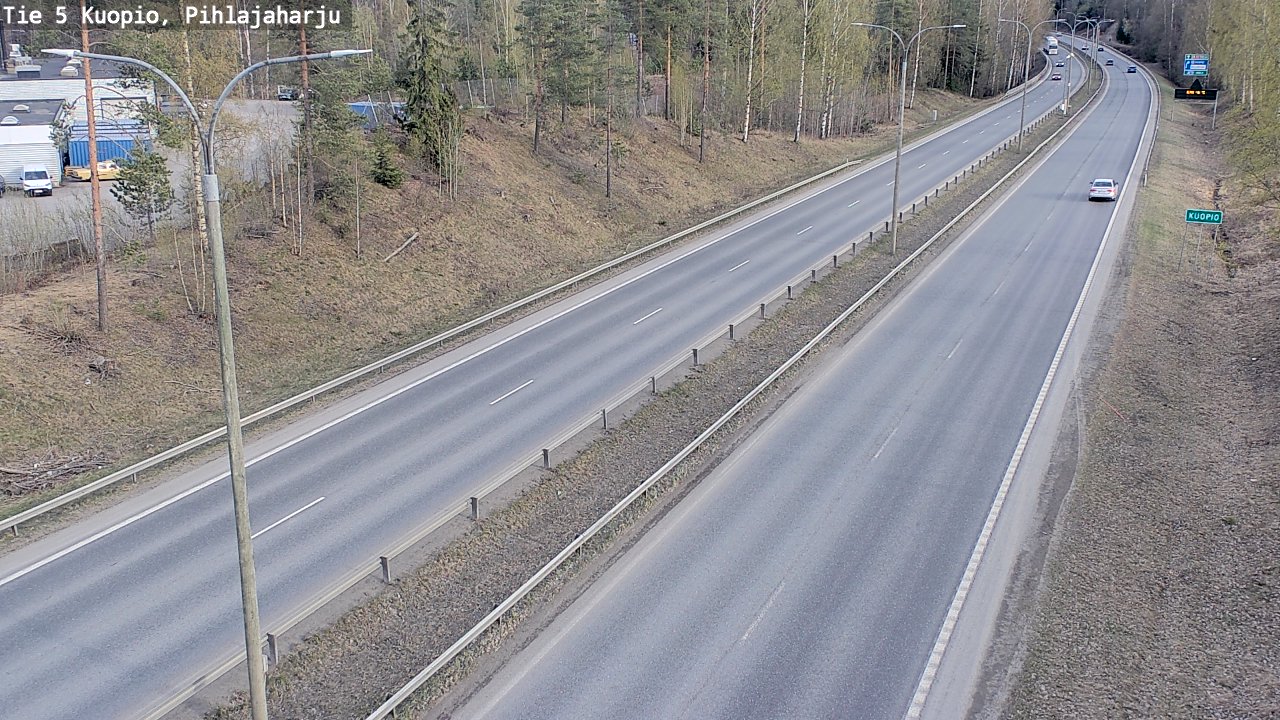 Weather Camera Image Road 5 Kuopio, Pihlajaharju, Kuopio, Pohjois-Savo