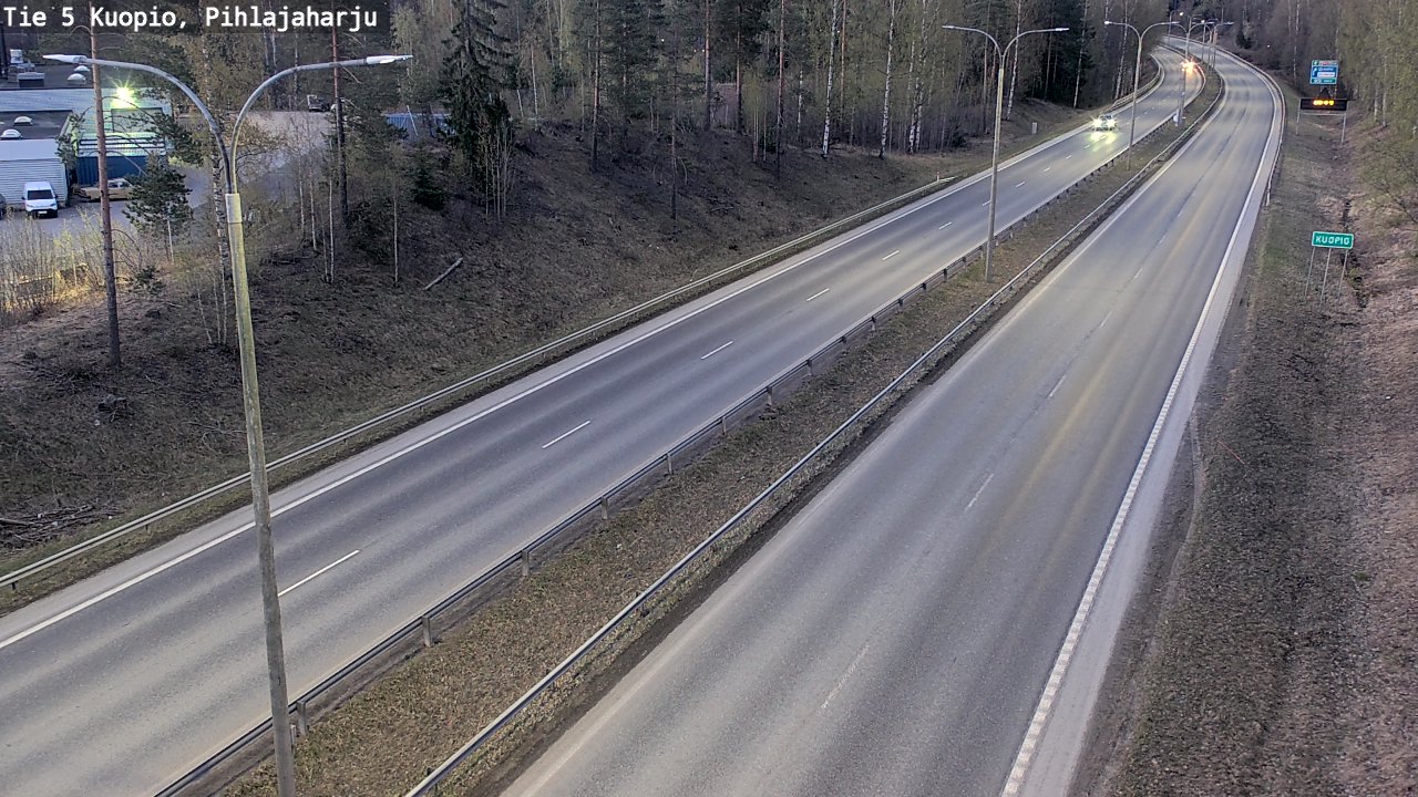 Kelikamerat Kuva Tie 5 Kuopio, Pihlajaharju, Kuopio, Pohjois-Savo