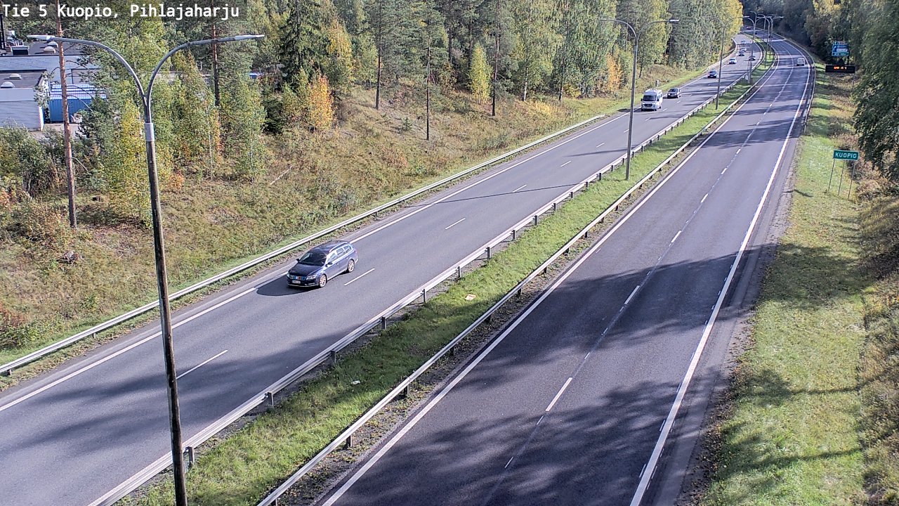 Weather Camera Image Väg 5 Kuopio, Pihlajaharju, Kuopio, Pohjois-Savo