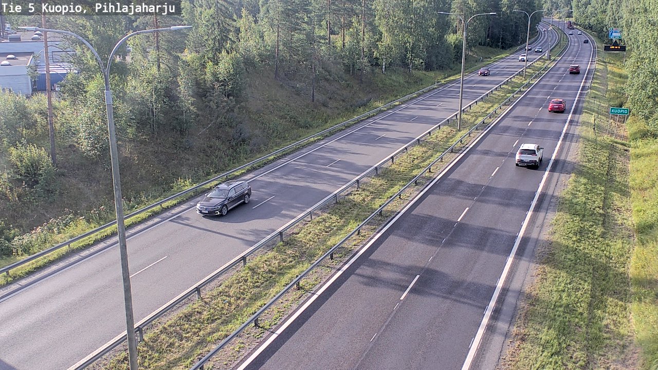 Weather Camera Image Väg 5 Kuopio, Pihlajaharju, Kuopio, Pohjois-Savo