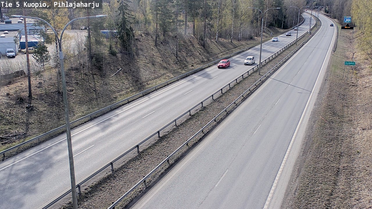 Weather Camera Image Road 5 Kuopio, Pihlajaharju, Kuopio, Pohjois-Savo