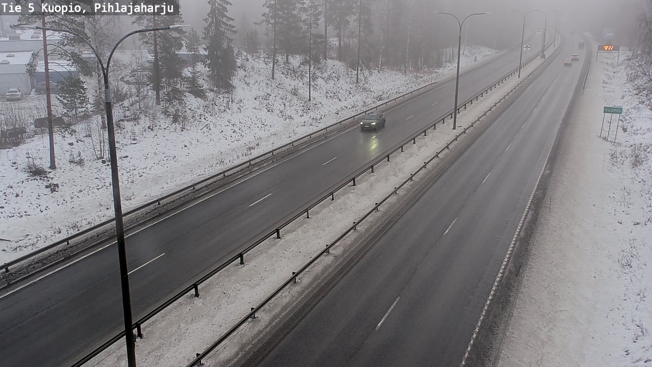 Weather Camera Image Road 5 Kuopio, Pihlajaharju, Kuopio, Pohjois-Savo