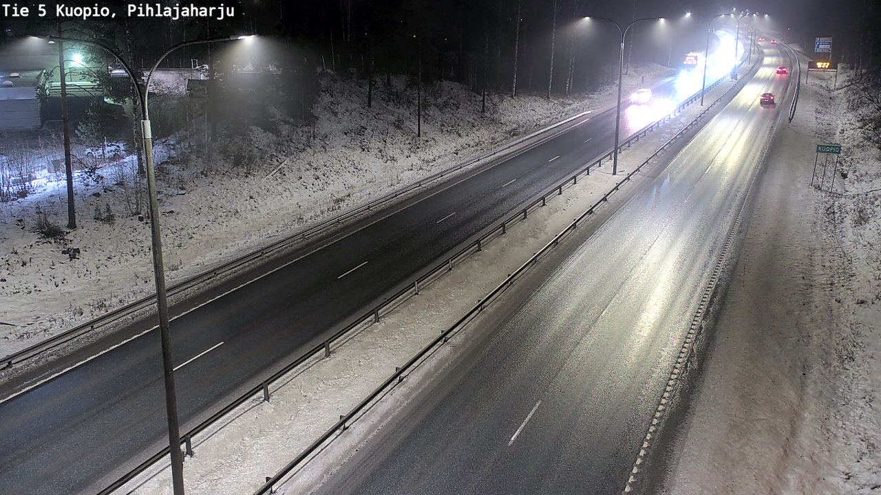 Weather Camera Image Road 5 Kuopio, Pihlajaharju, Kuopio, Pohjois-Savo