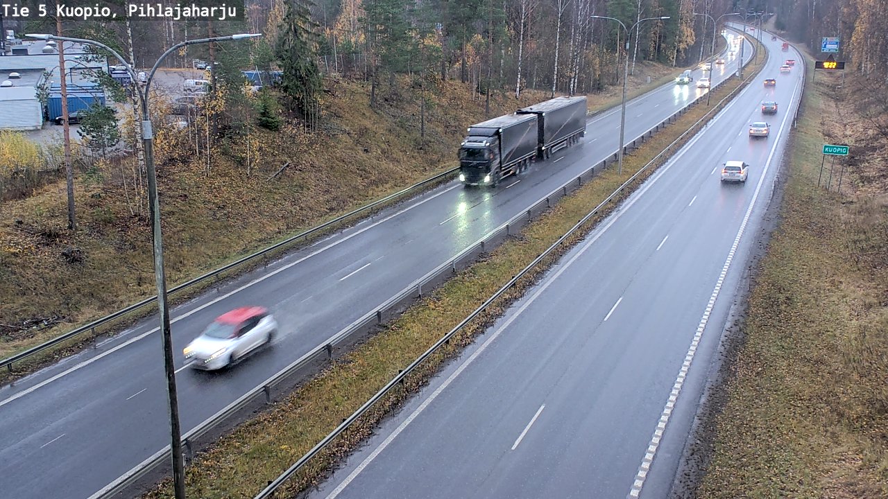 Weather Camera Image Väg 5 Kuopio, Pihlajaharju, Kuopio, Pohjois-Savo