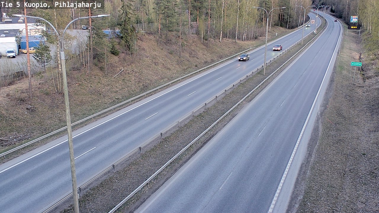 Weather Camera Image Road 5 Kuopio, Pihlajaharju, Kuopio, Pohjois-Savo