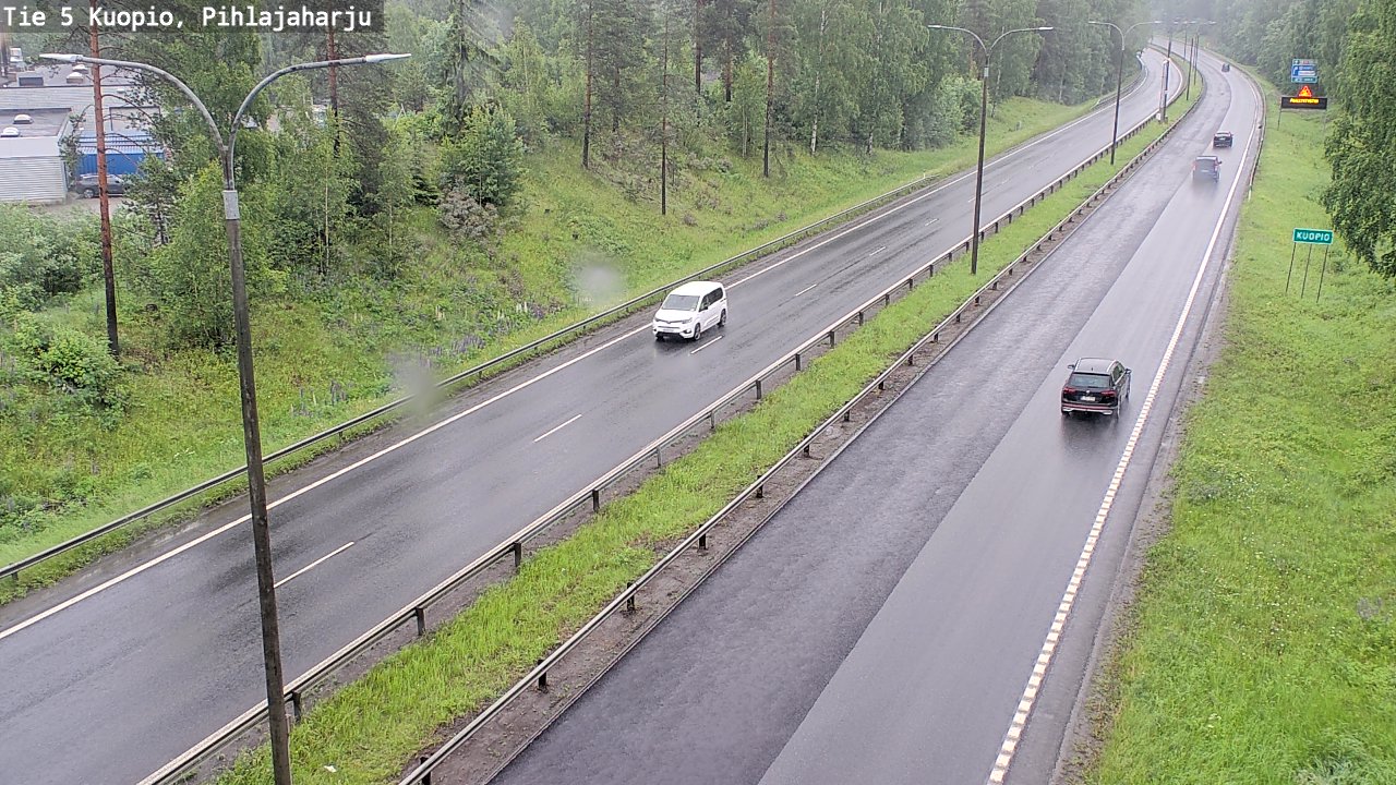 Weather Camera Image Väg 5 Kuopio, Pihlajaharju, Kuopio, Pohjois-Savo