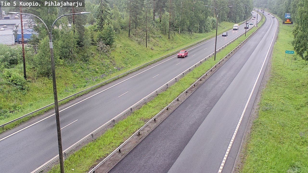 Weather Camera Image Väg 5 Kuopio, Pihlajaharju, Kuopio, Pohjois-Savo