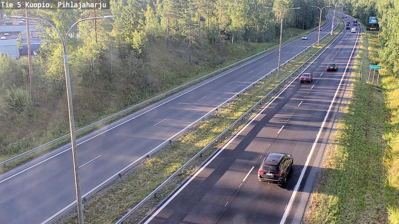 Weather Camera Image Väg 5 Kuopio, Pihlajaharju, Kuopio, Pohjois-Savo