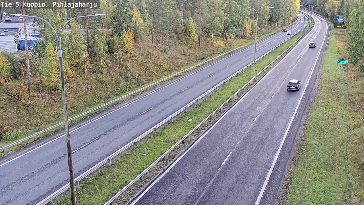Weather Camera Image Road 5 Kuopio, Pihlajaharju, Kuopio, Pohjois-Savo