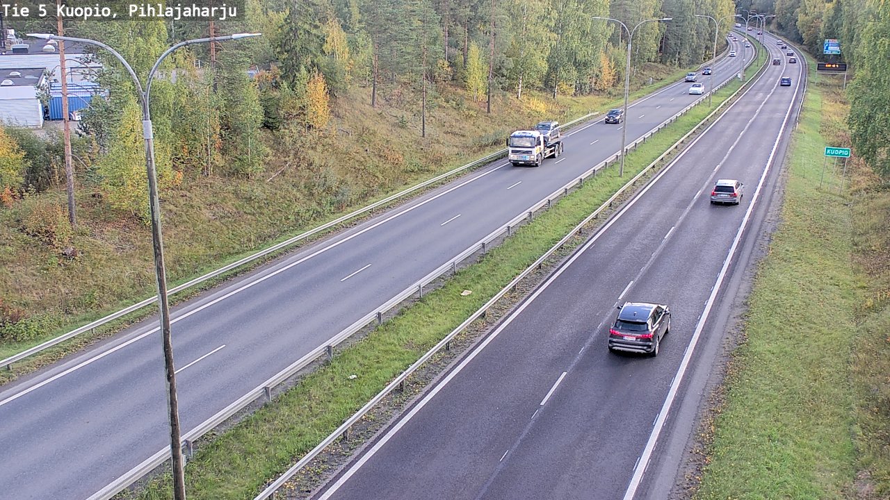 Weather Camera Image Väg 5 Kuopio, Pihlajaharju, Kuopio, Pohjois-Savo