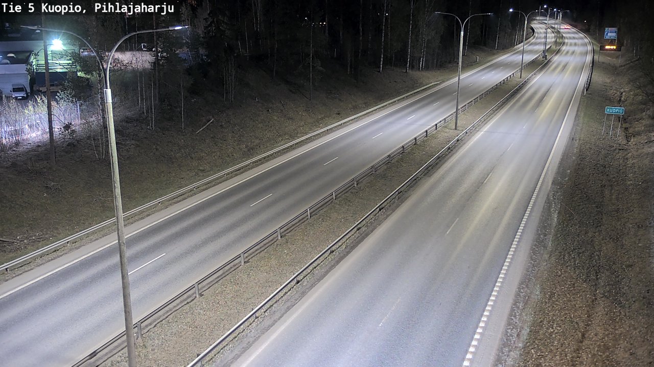 Weather Camera Image Road 5 Kuopio, Pihlajaharju, Kuopio, Pohjois-Savo