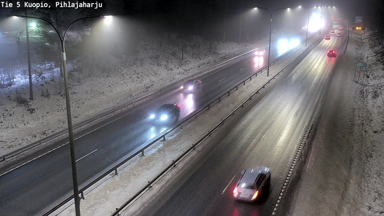 Weather Camera Image Road 5 Kuopio, Pihlajaharju, Kuopio, Pohjois-Savo