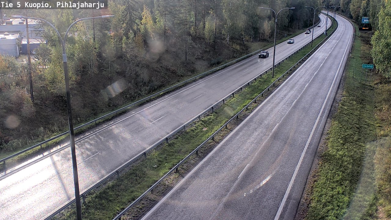 Weather Camera Image Road 5 Kuopio, Pihlajaharju, Kuopio, Pohjois-Savo