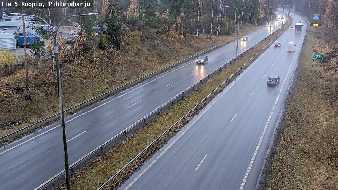 Weather Camera Image Väg 5 Kuopio, Pihlajaharju, Kuopio, Pohjois-Savo