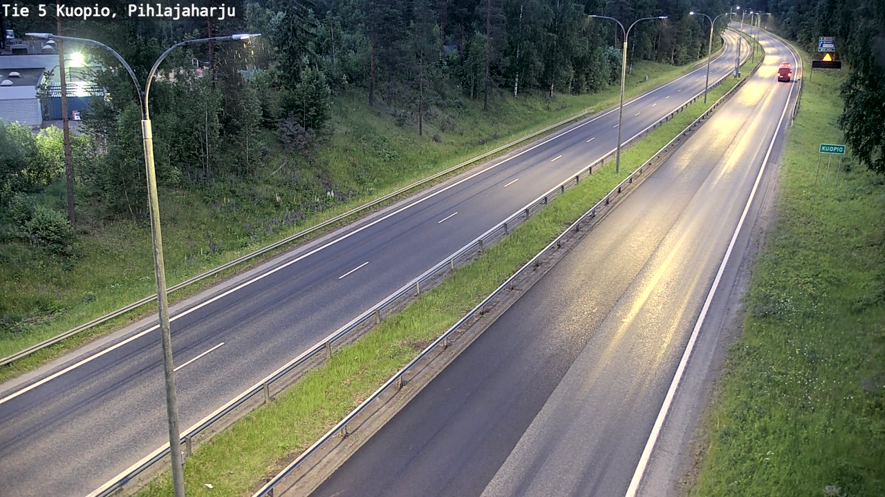 Kelikamerat Kuva Tie 5 Kuopio, Pihlajaharju, Kuopio, Pohjois-Savo