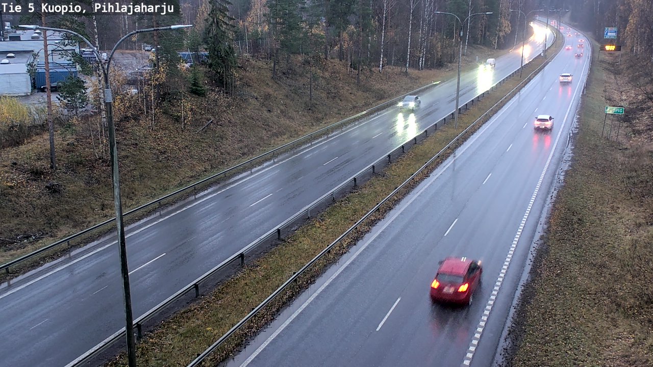 Weather Camera Image Väg 5 Kuopio, Pihlajaharju, Kuopio, Pohjois-Savo