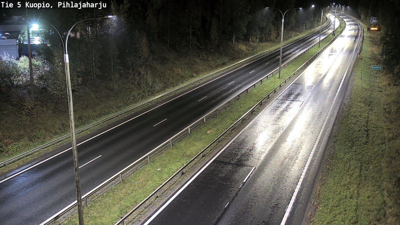 Weather Camera Image Road 5 Kuopio, Pihlajaharju, Kuopio, Pohjois-Savo