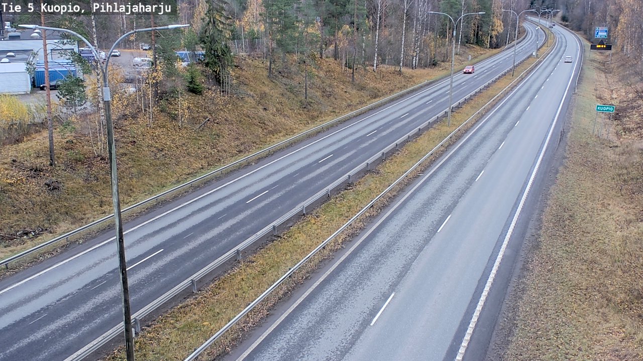 Weather Camera Image Väg 5 Kuopio, Pihlajaharju, Kuopio, Pohjois-Savo