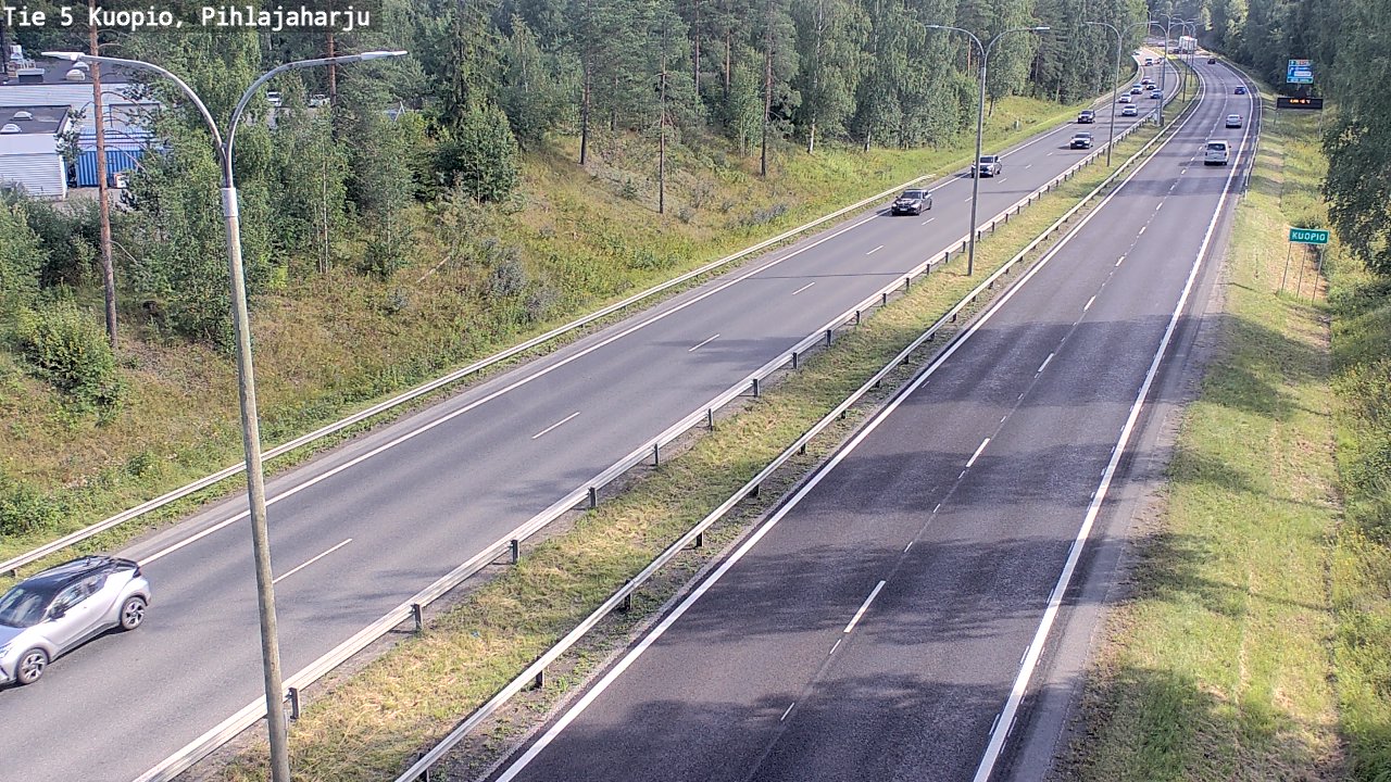 Kelikamerat Kuva Tie 5 Kuopio, Pihlajaharju, Kuopio, Pohjois-Savo