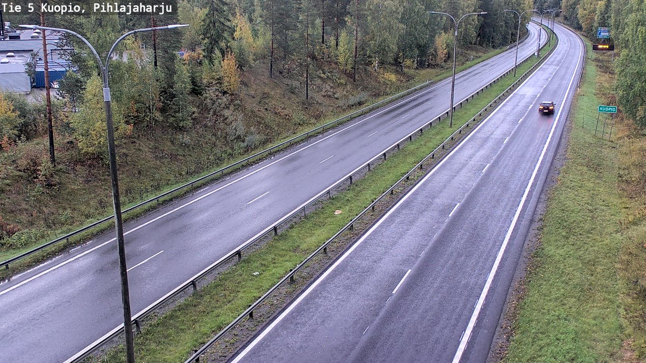 Weather Camera Image Road 5 Kuopio, Pihlajaharju, Kuopio, Pohjois-Savo
